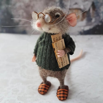 Handmade Cute Needle Felted Mouse