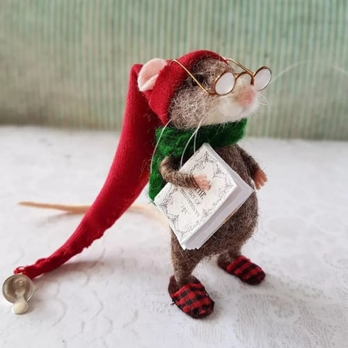 Handmade Cute Needle Felted Mouse